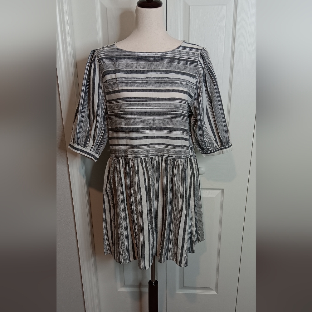 Striped Black and White Dress